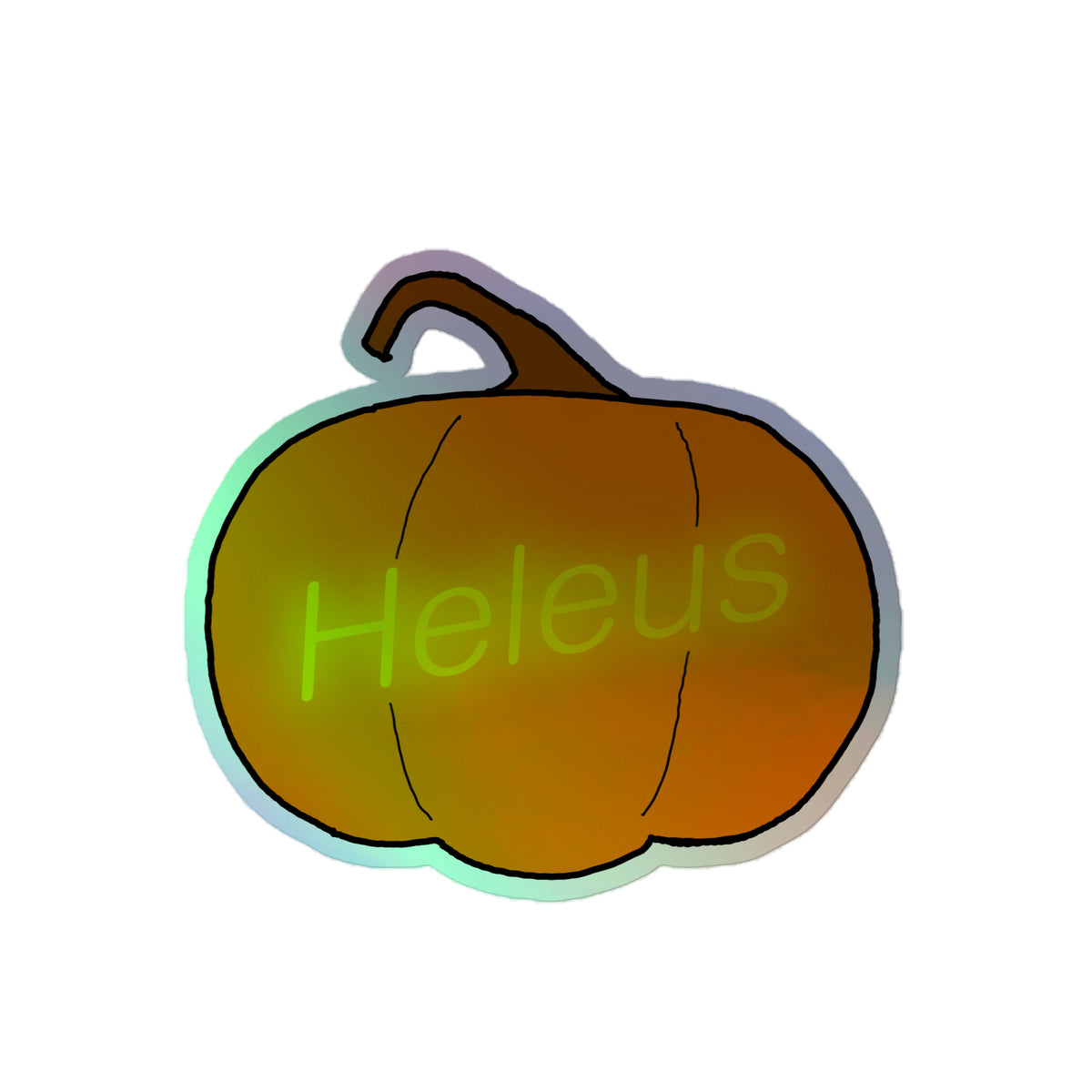 Heleus Jack-O-Lanturn Holographic stickers