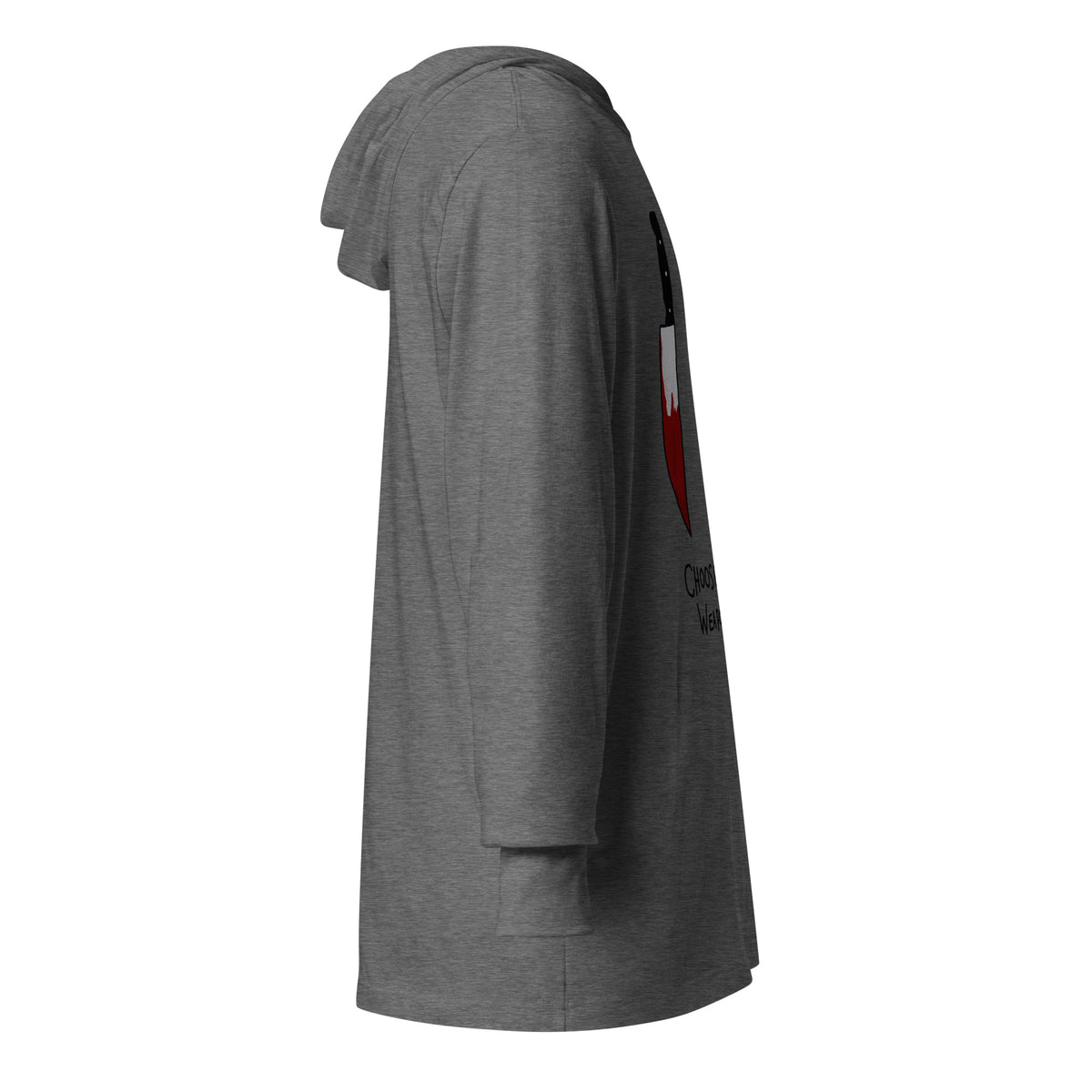 Heleus "Choose Your Weapon" Hooded long-sleeve tee