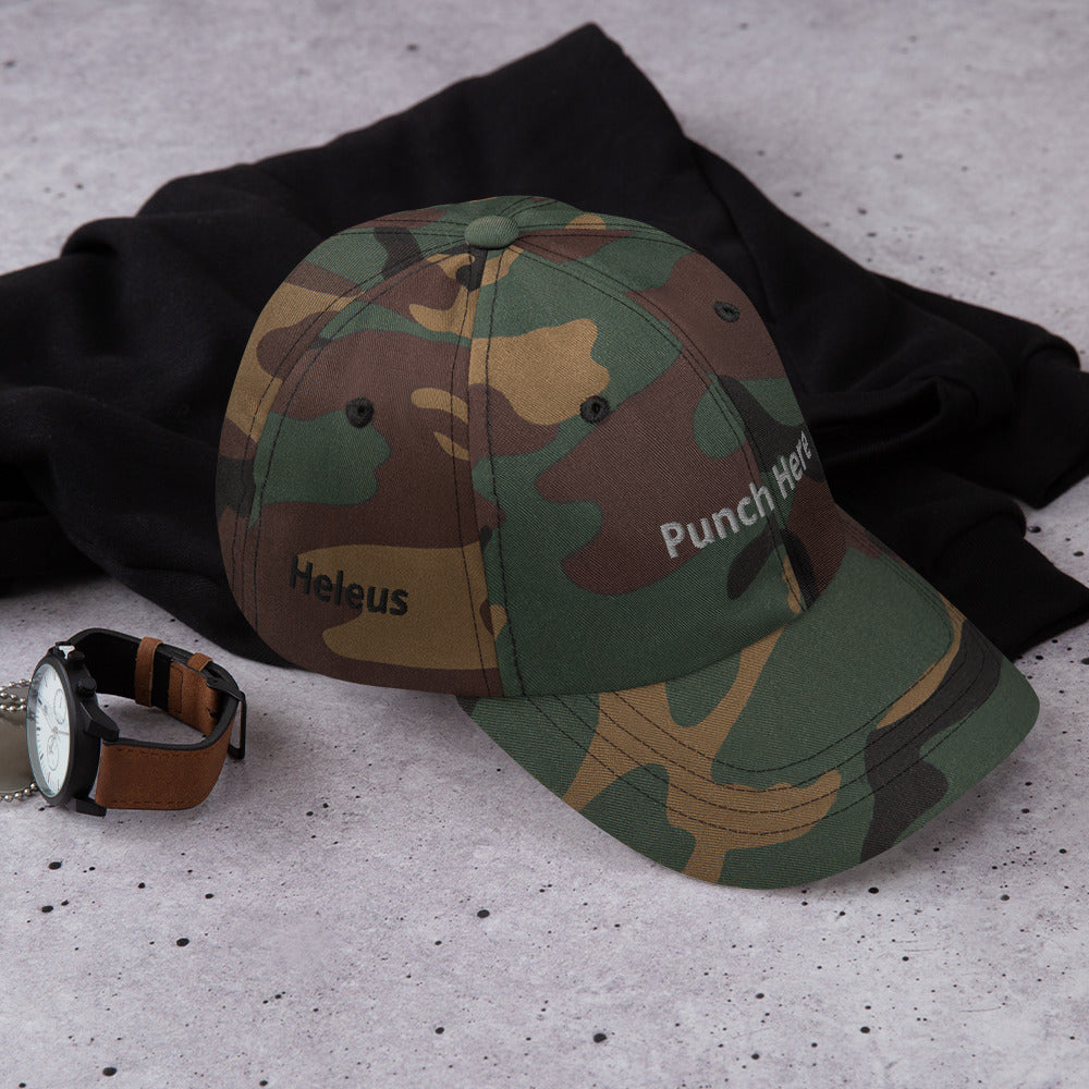 Heleus "Punch Here" Dad hat