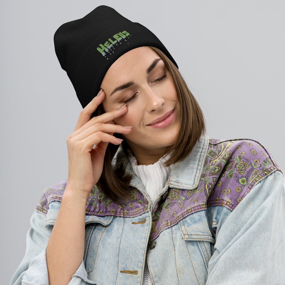 Heleus Ecto Embroidered Beanie