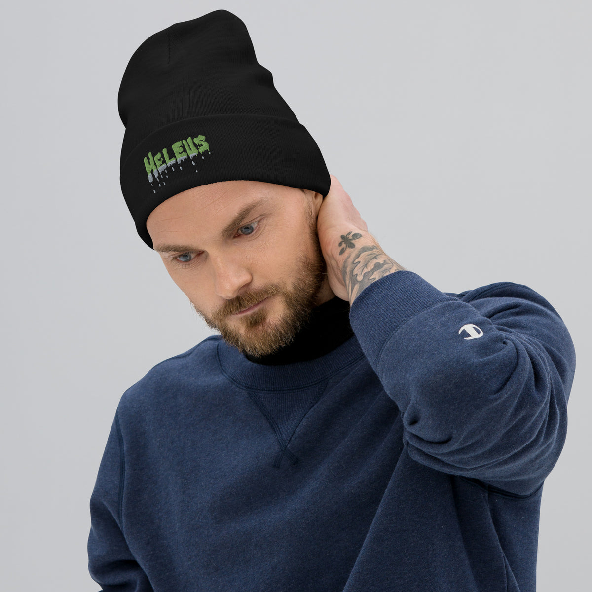 Heleus Ecto Embroidered Beanie