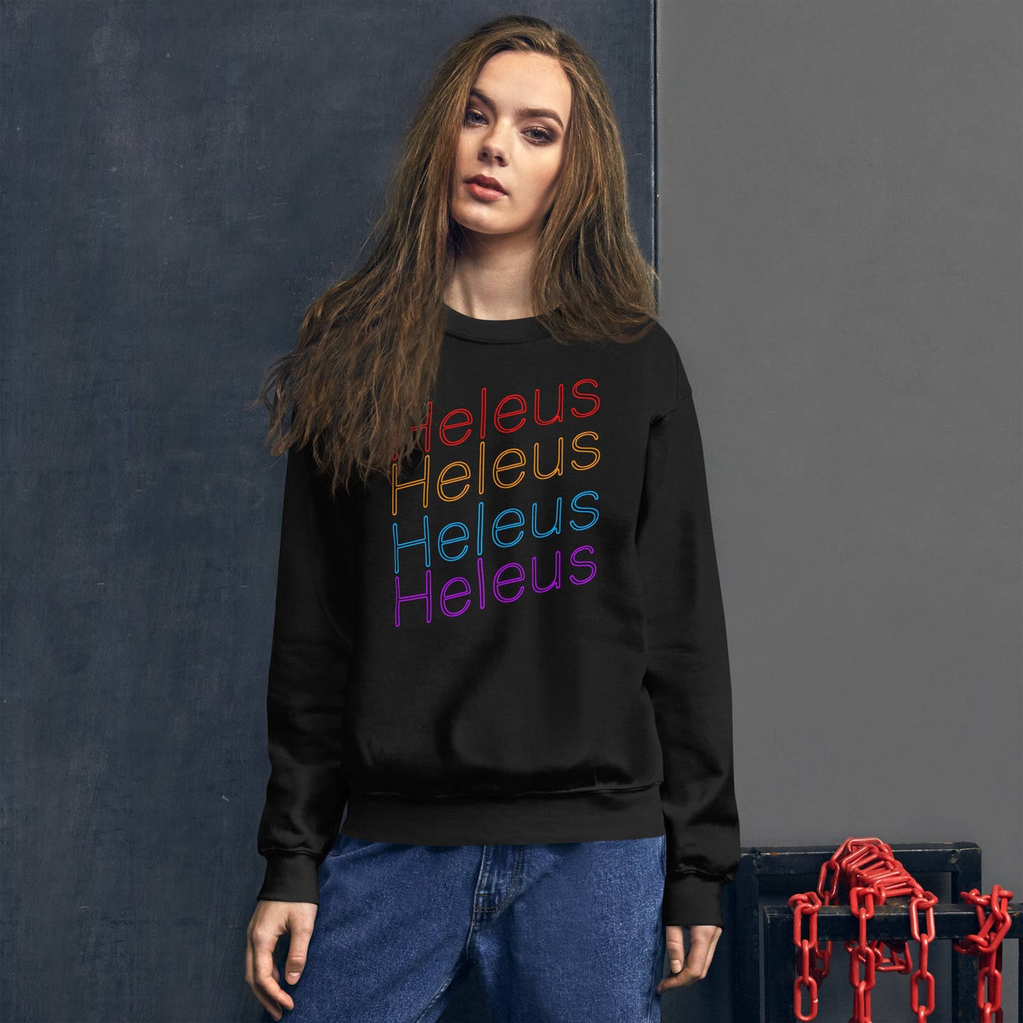 Heleus Neon Unisex Sweatshirt