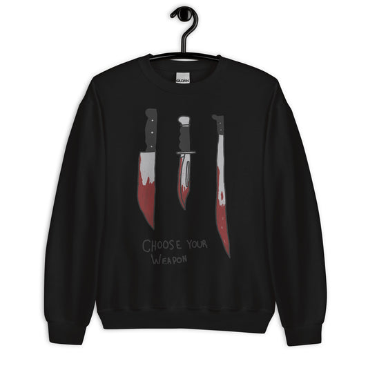 Heleus "Choose Your Weapon" Unisex Sweatshirt