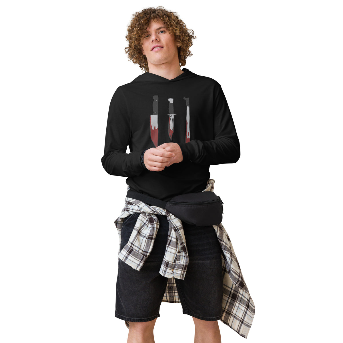 Heleus "Choose Your Weapon" Hooded long-sleeve tee