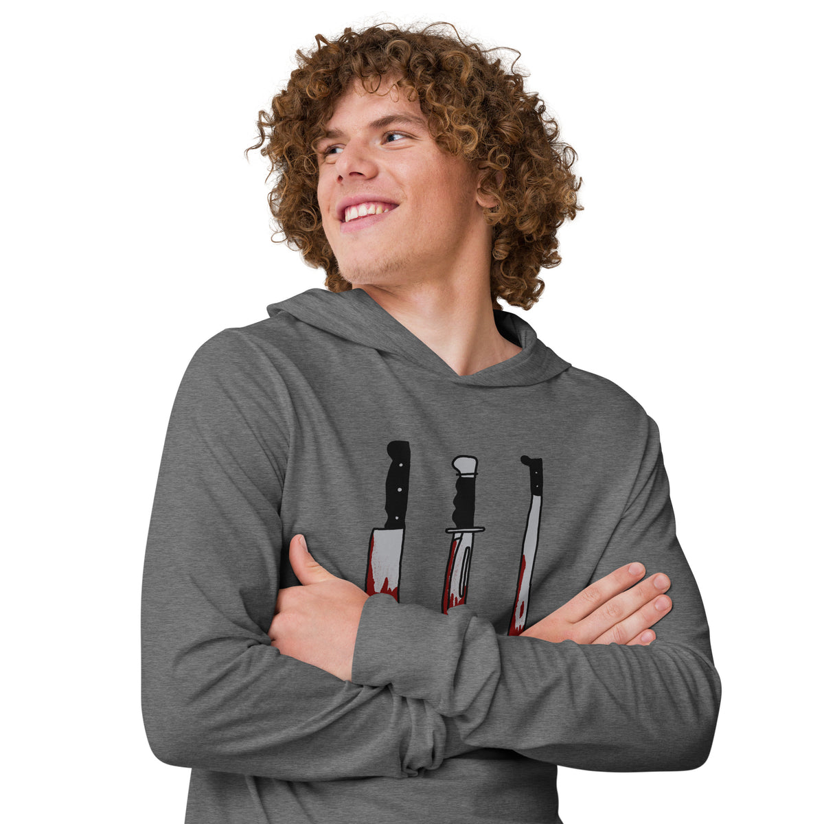 Heleus "Choose Your Weapon" Hooded long-sleeve tee