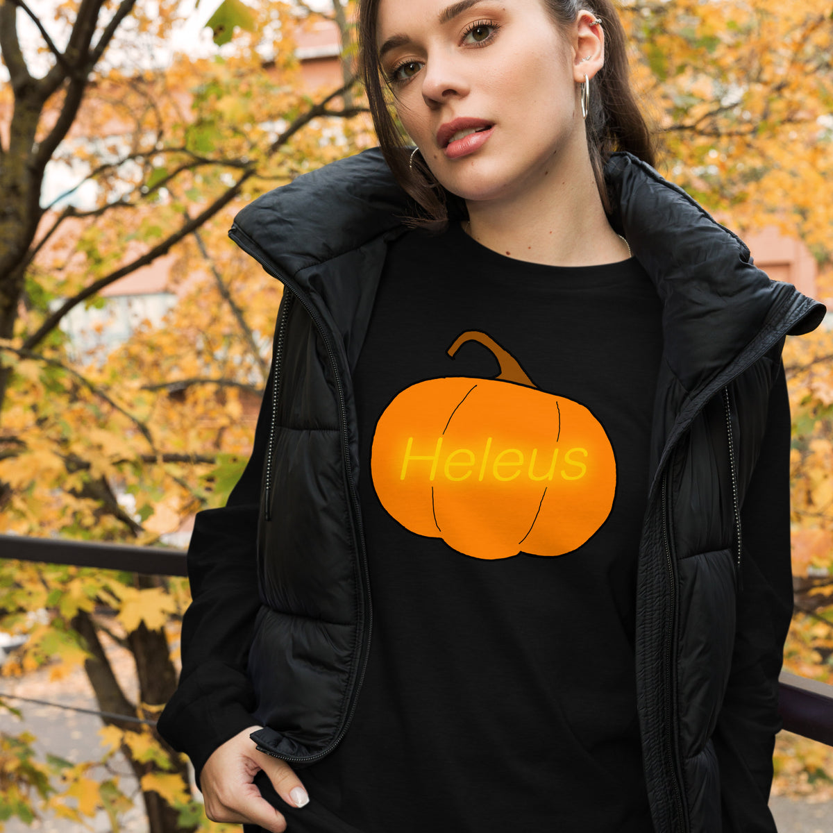 Heleus Jack o Lanturn Unisex Long Sleeve Tee
