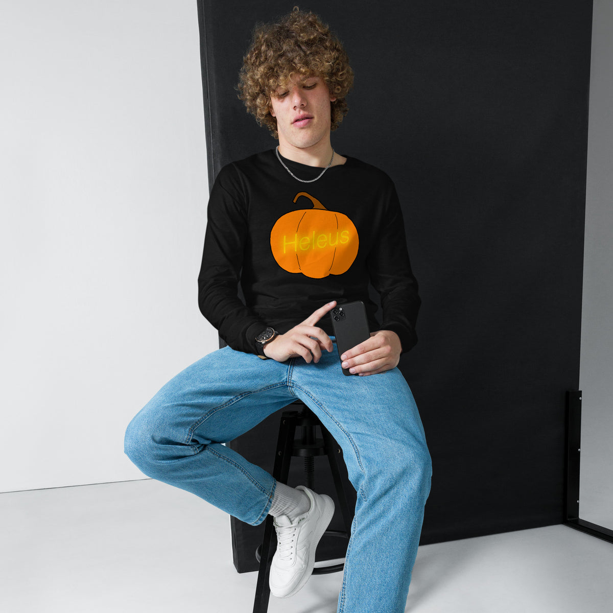 Heleus Jack o Lanturn Unisex Long Sleeve Tee