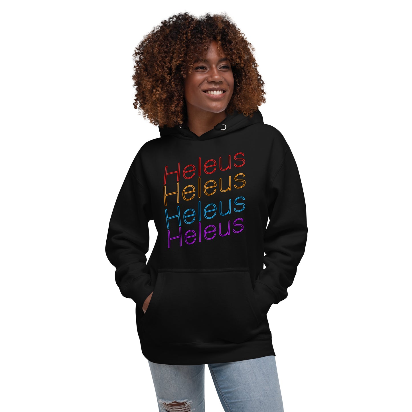 Heleus Neon Unisex Hoodie