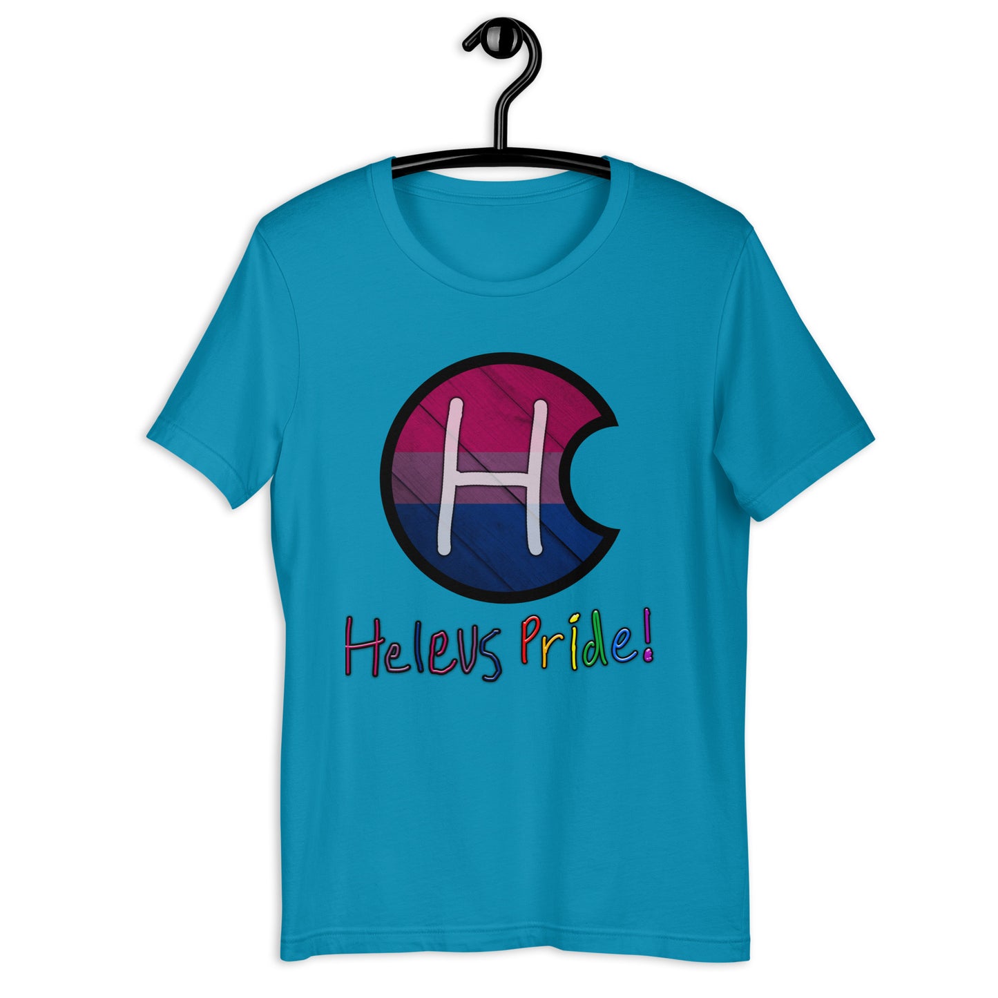 Heleus Pride Bisexual Shield Unisex t-shirt