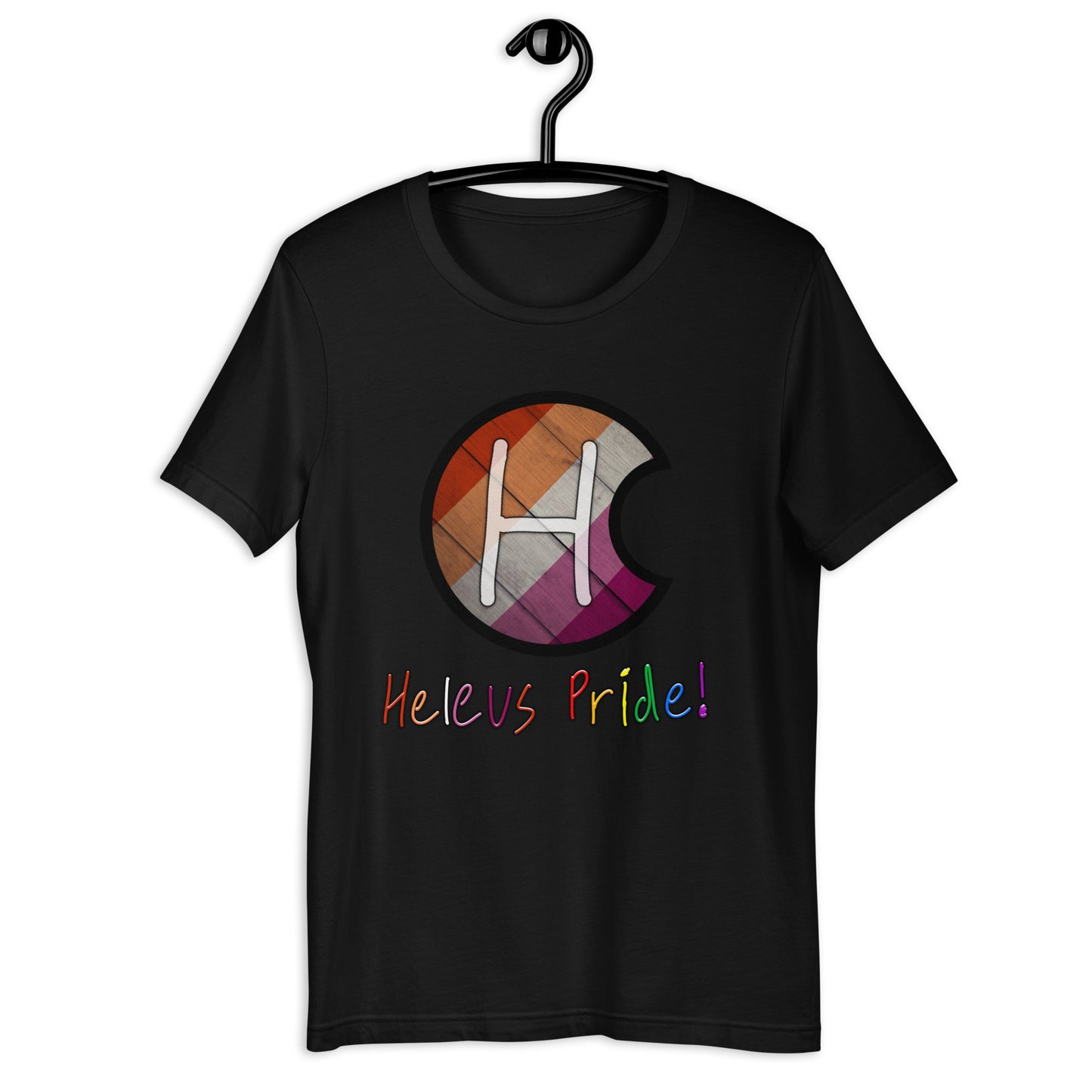 Heleus Pride Lesbian Shield Unisex t-shirt