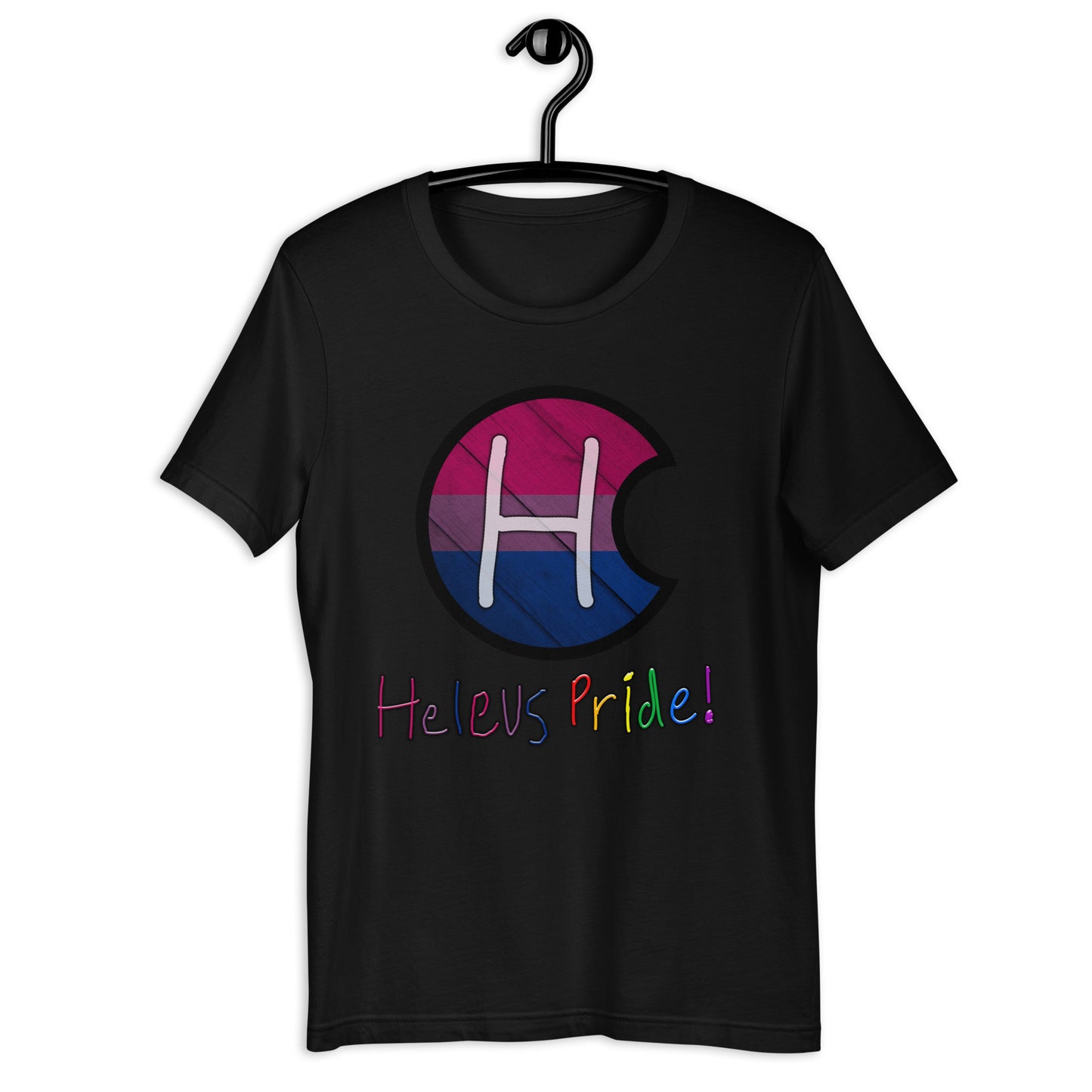 Heleus Pride Bisexual Shield Unisex t-shirt