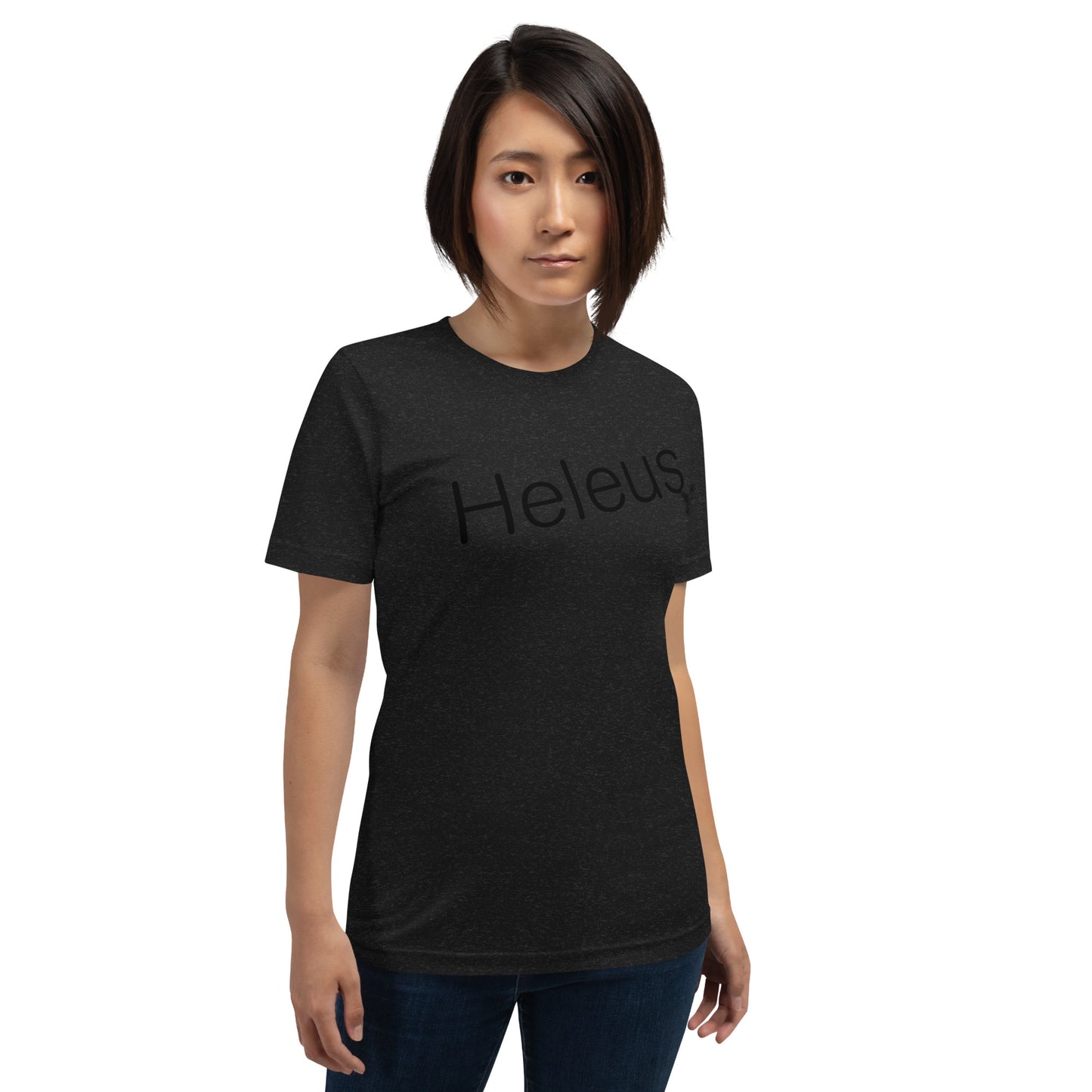 Heleus Black Unisex t-shirt