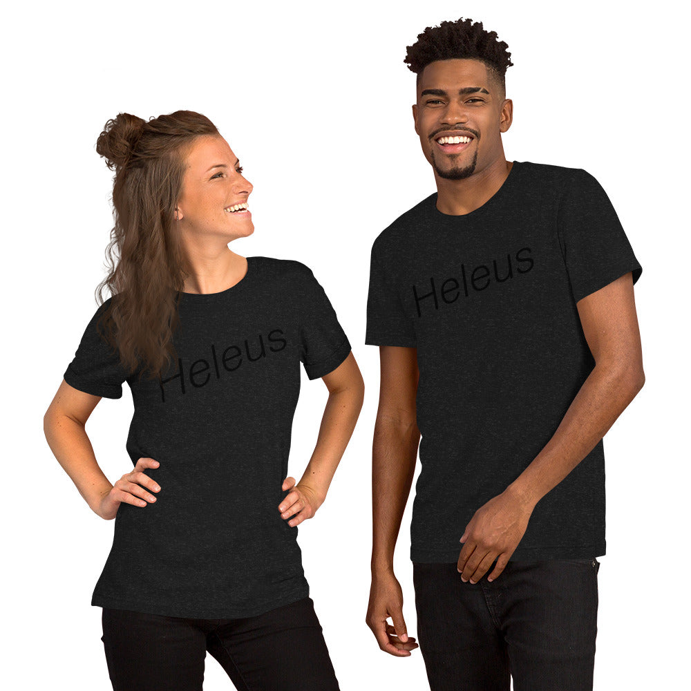 Heleus Black Unisex t-shirt