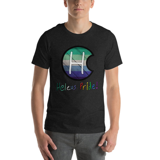 Heleus Pride Trans-Inclusive Gay Men's Shield Unisex t-shirt