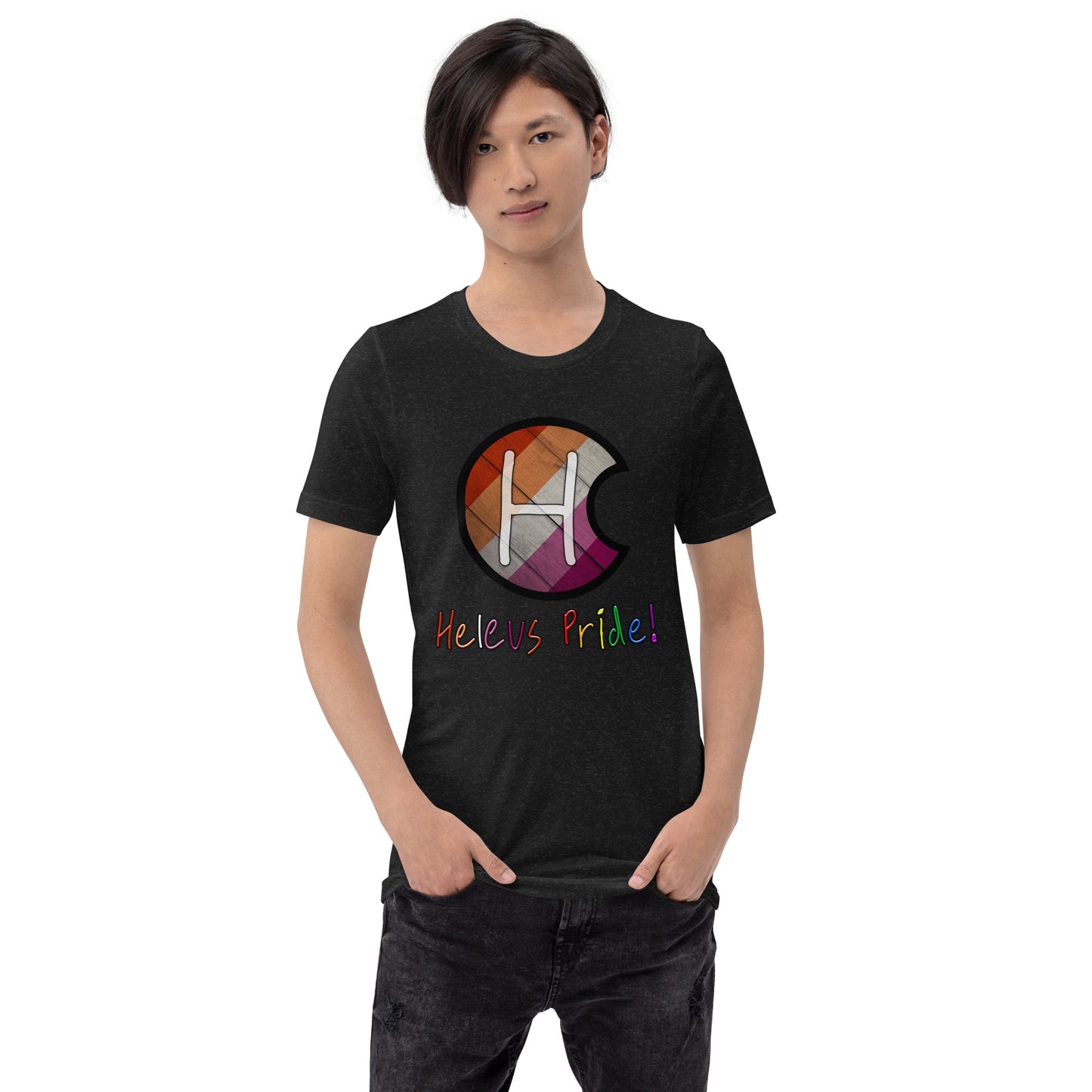 Heleus Pride Lesbian Shield Unisex t-shirt