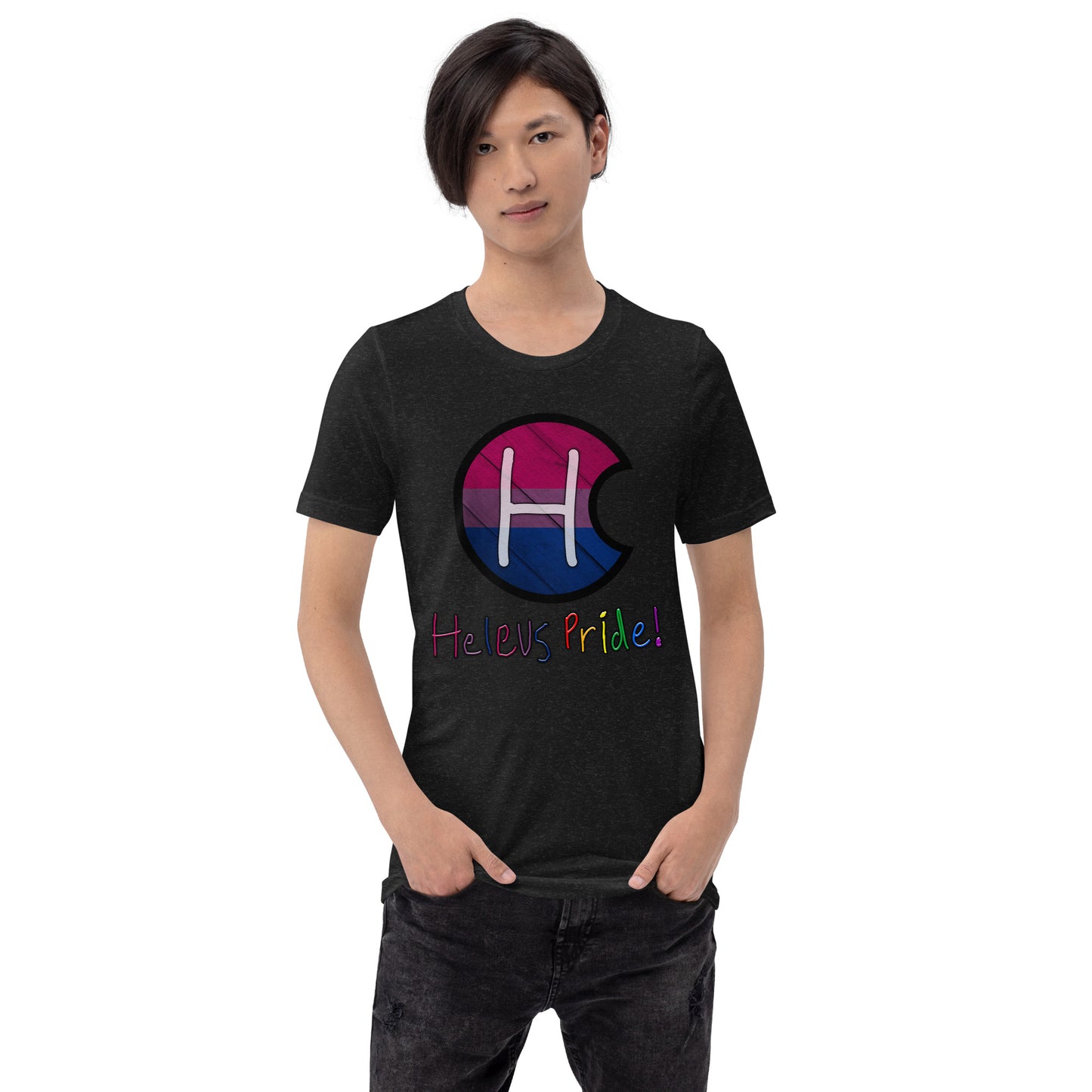 Heleus Pride Bisexual Shield Unisex t-shirt