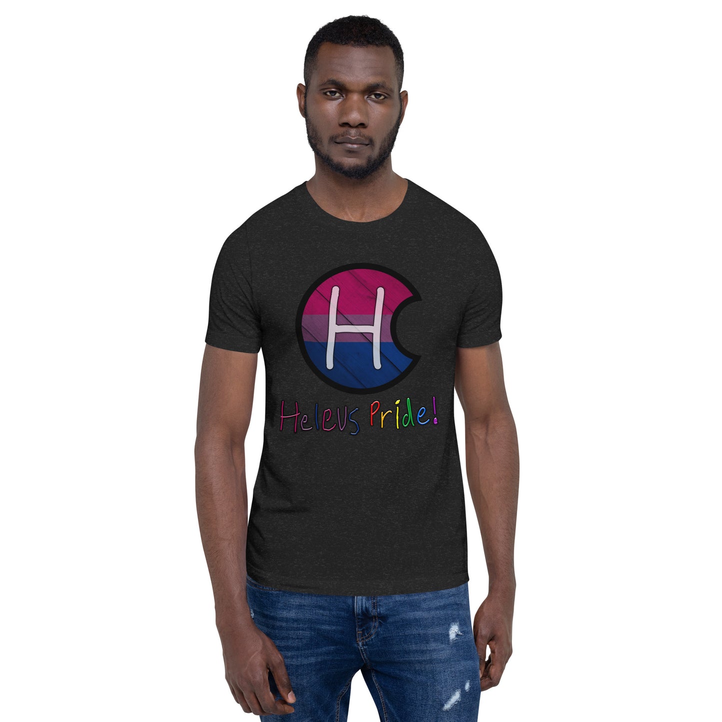 Heleus Pride Bisexual Shield Unisex t-shirt