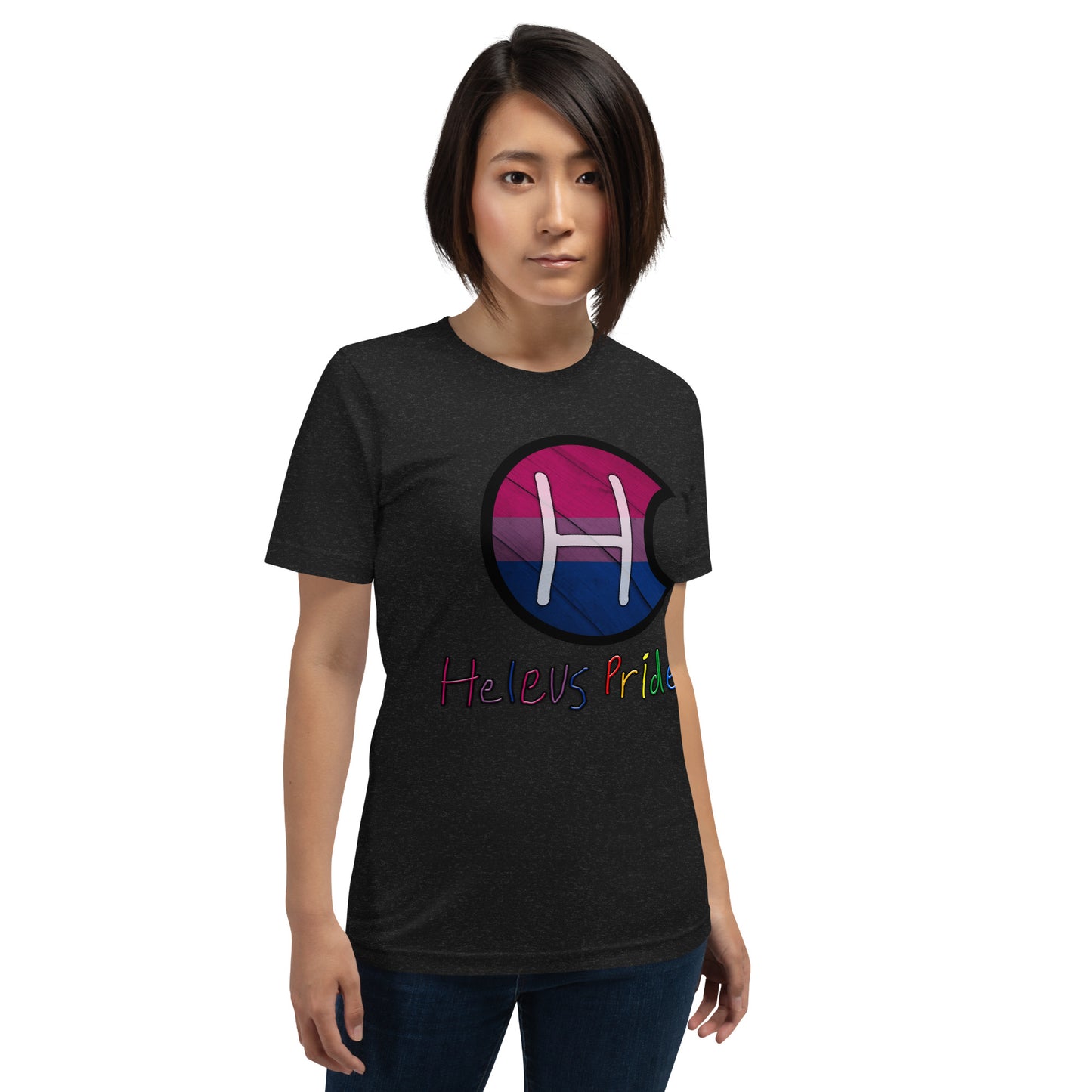 Heleus Pride Bisexual Shield Unisex t-shirt