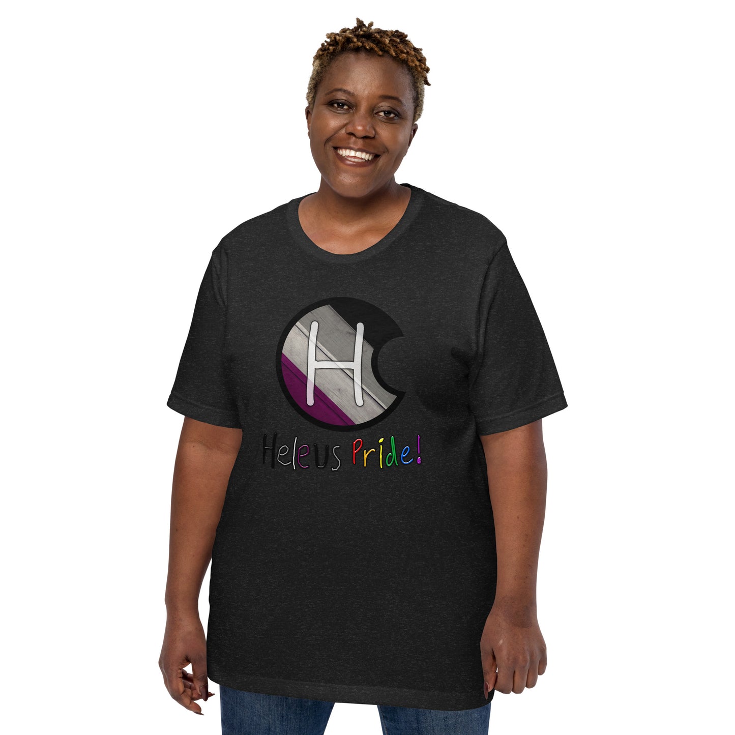 Heleus Pride Asexual Shield Unisex t-shirt