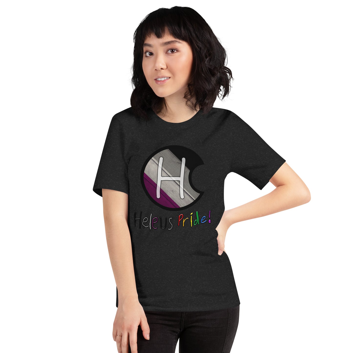 Heleus Pride Asexual Shield Unisex t-shirt