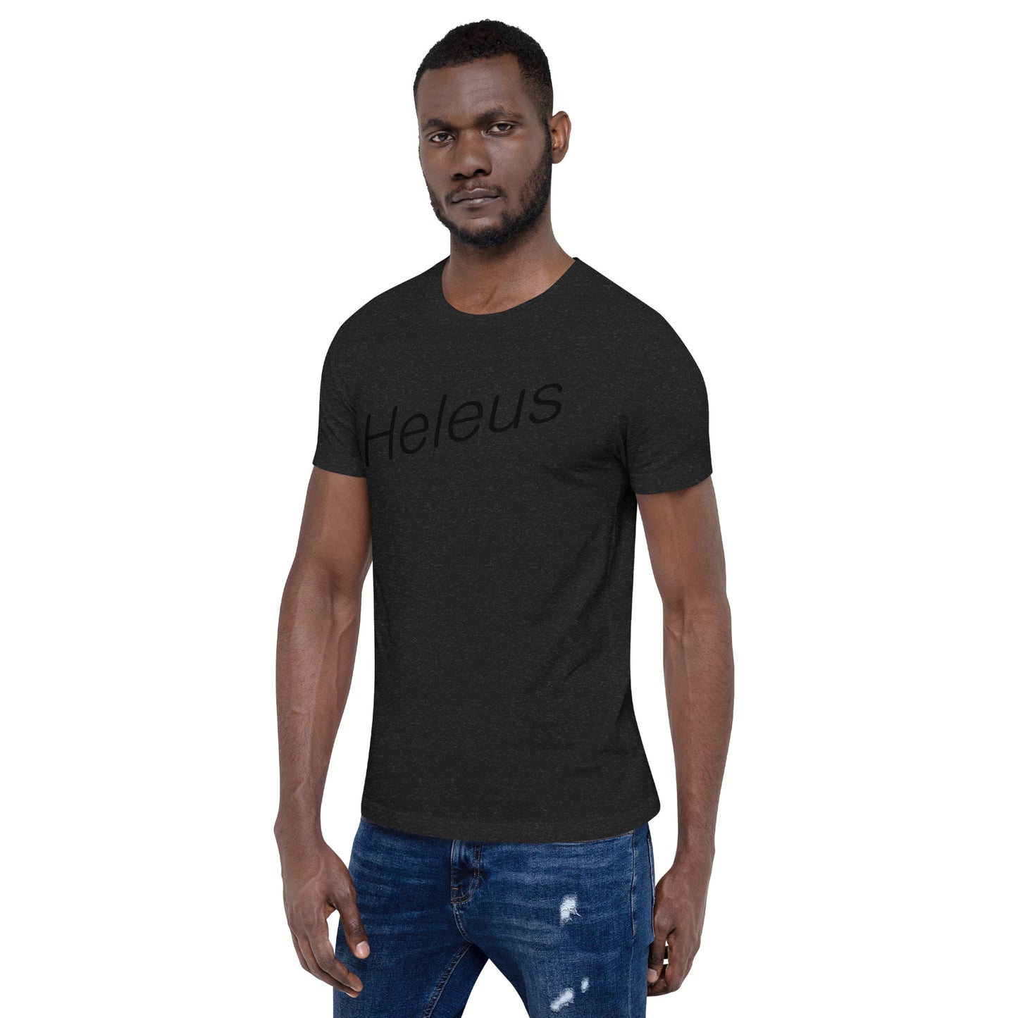 Heleus Black Unisex t-shirt