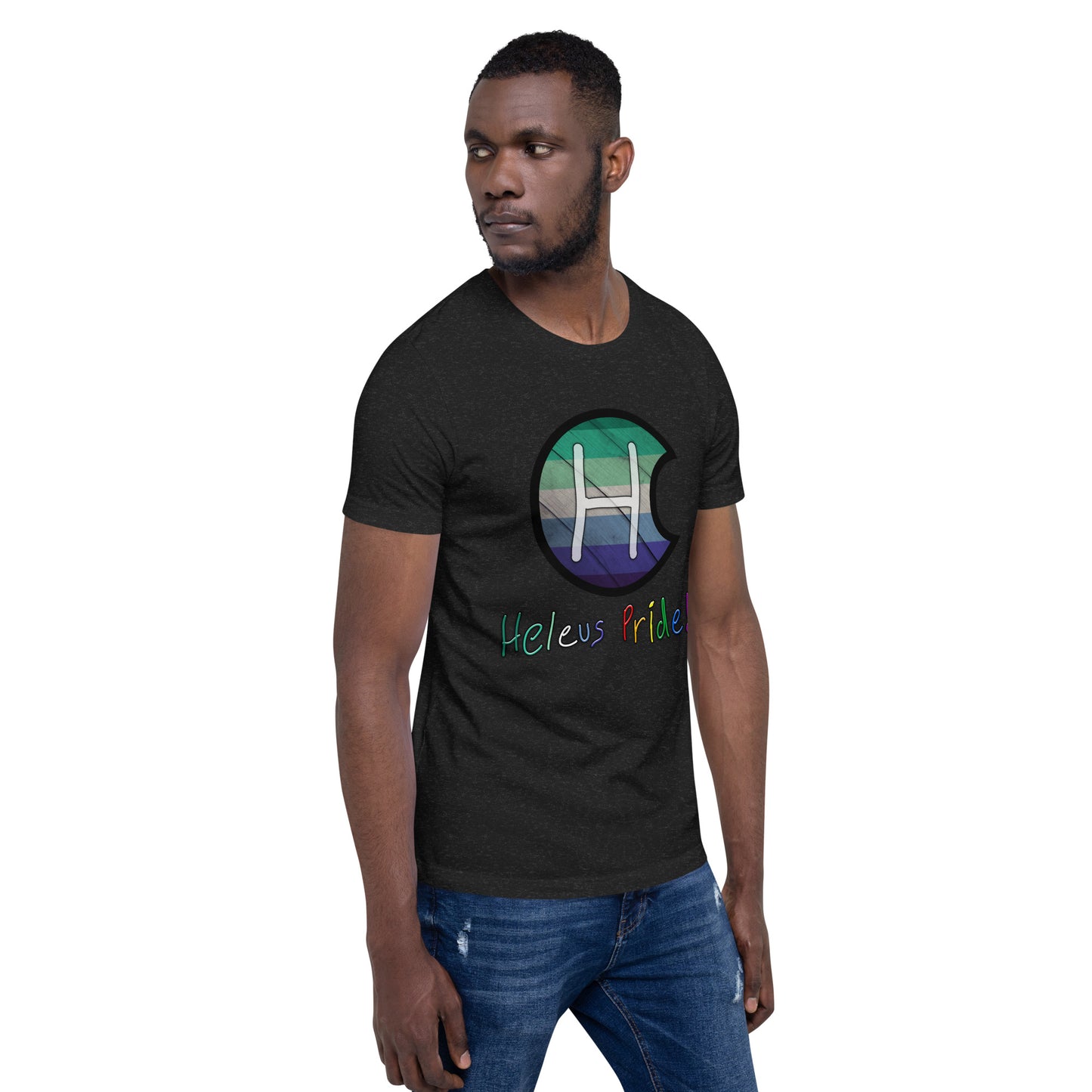 Heleus Pride Trans-Inclusive Gay Men's Shield Unisex t-shirt