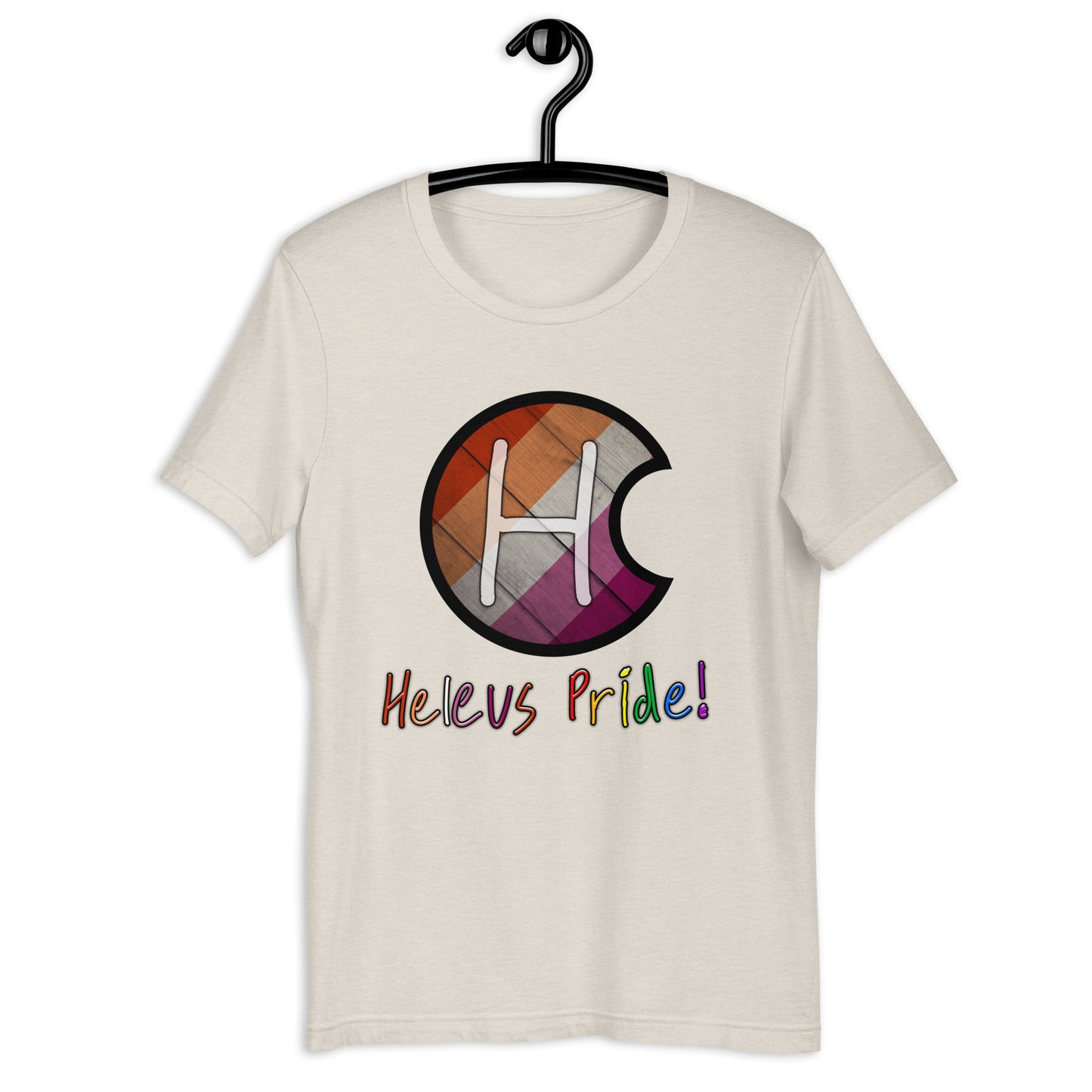 Heleus Pride Lesbian Shield Unisex t-shirt