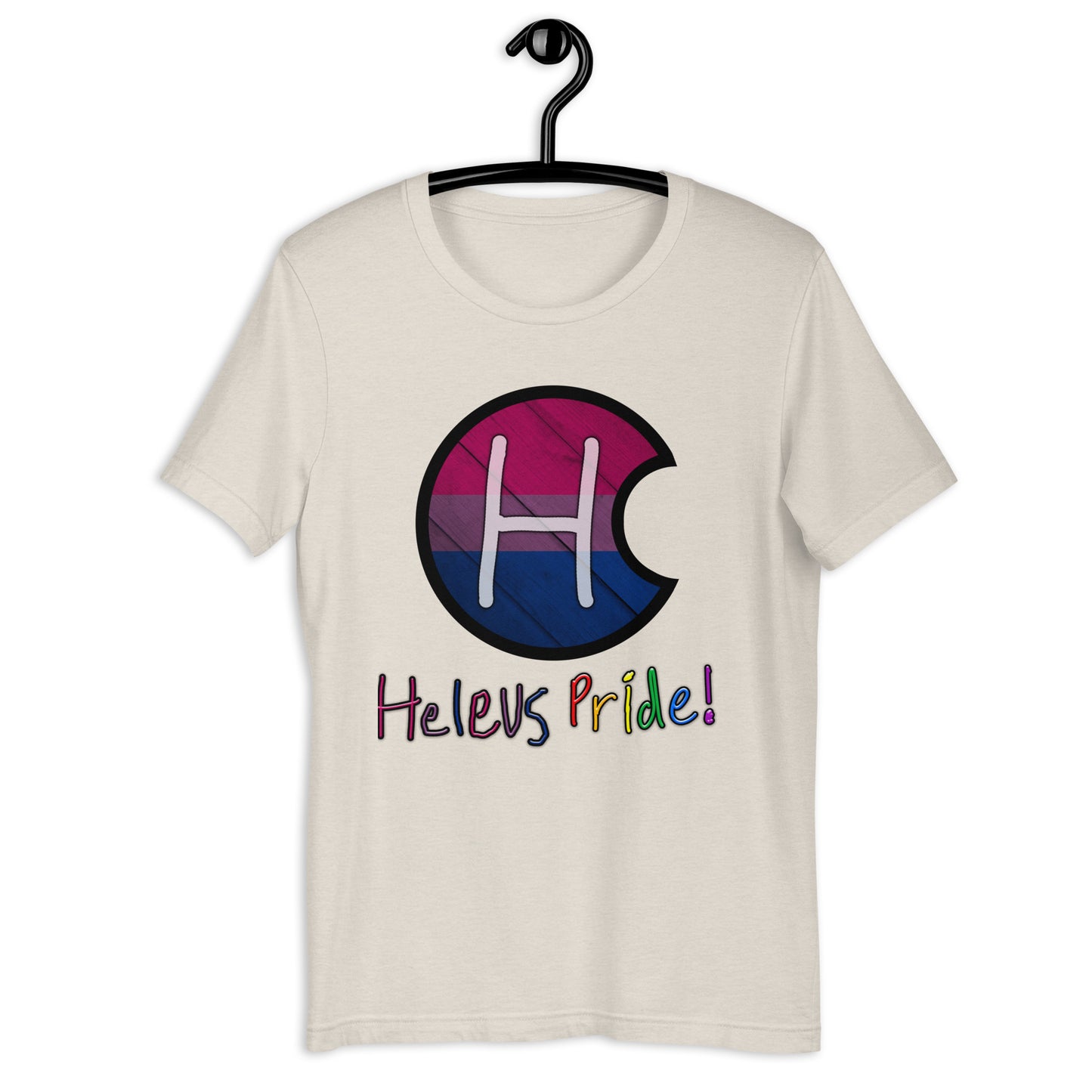 Heleus Pride Bisexual Shield Unisex t-shirt