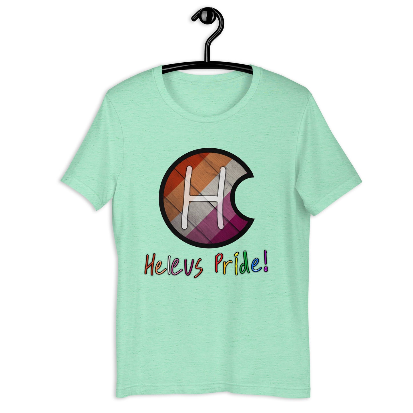 Heleus Pride Lesbian Shield Unisex t-shirt