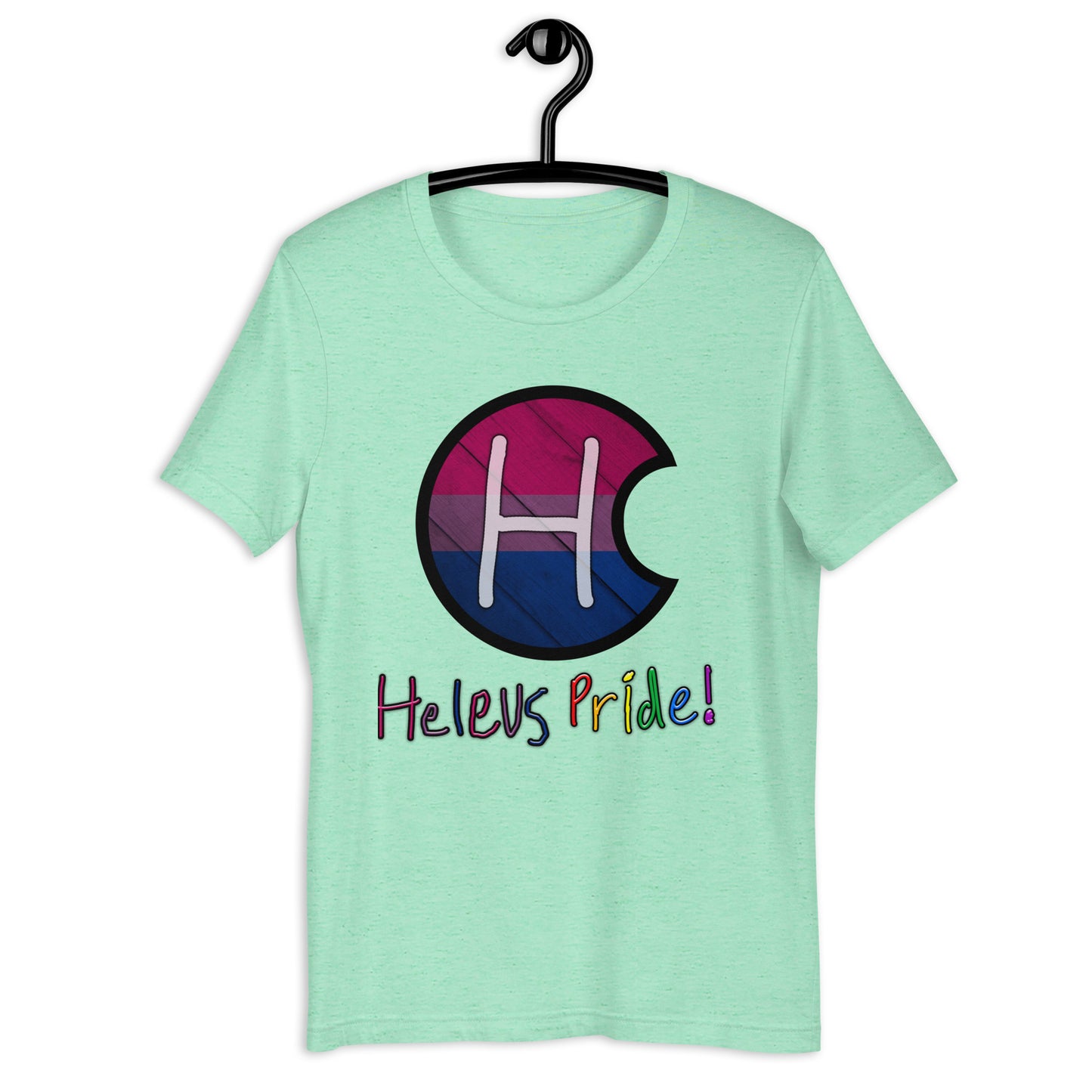 Heleus Pride Bisexual Shield Unisex t-shirt