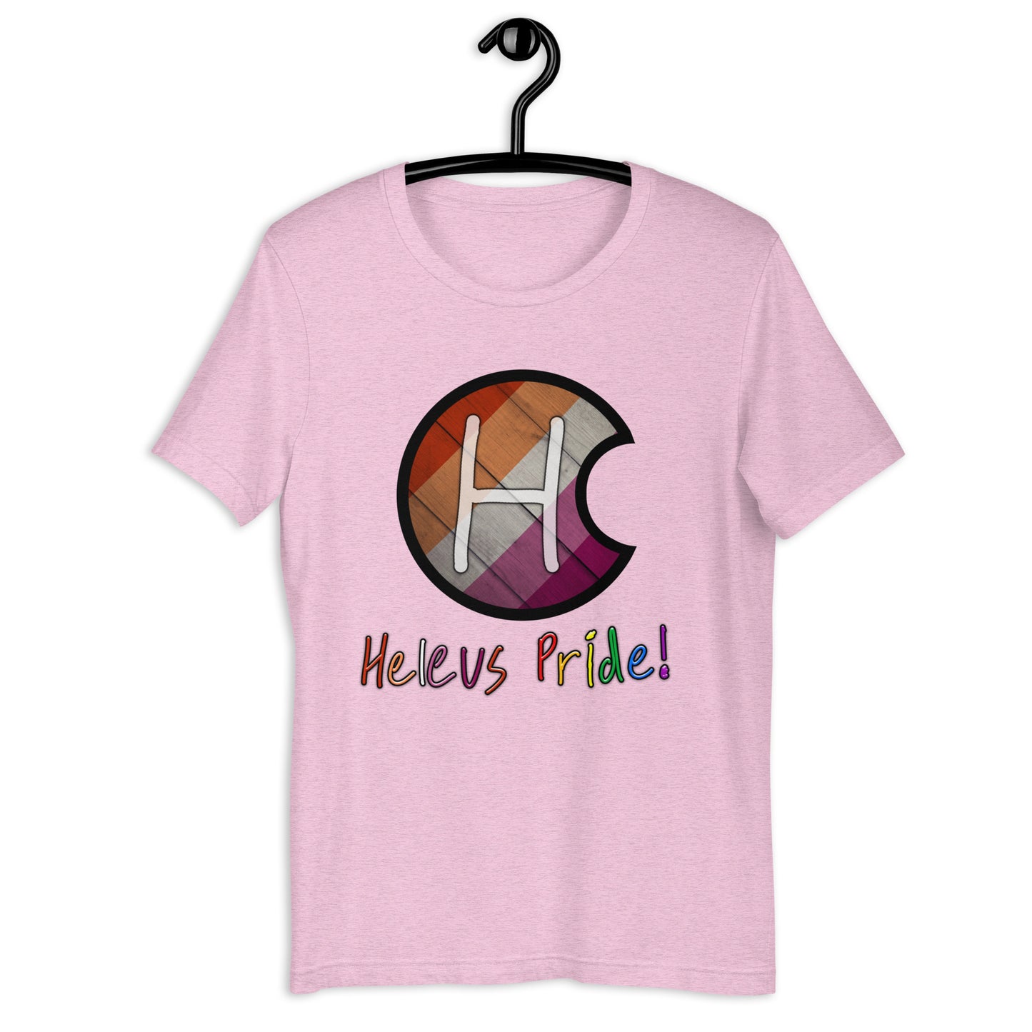 Heleus Pride Lesbian Shield Unisex t-shirt