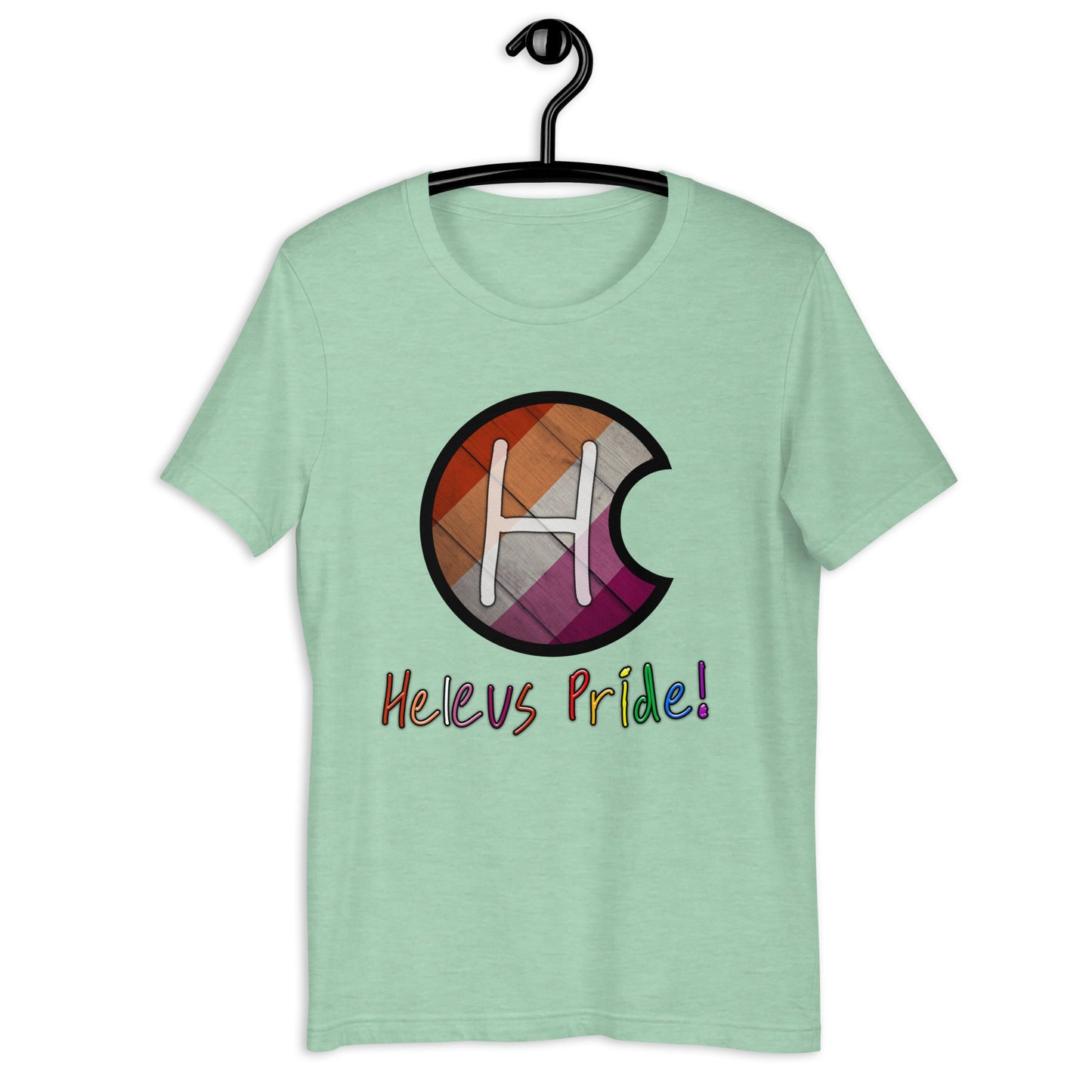 Heleus Pride Lesbian Shield Unisex t-shirt