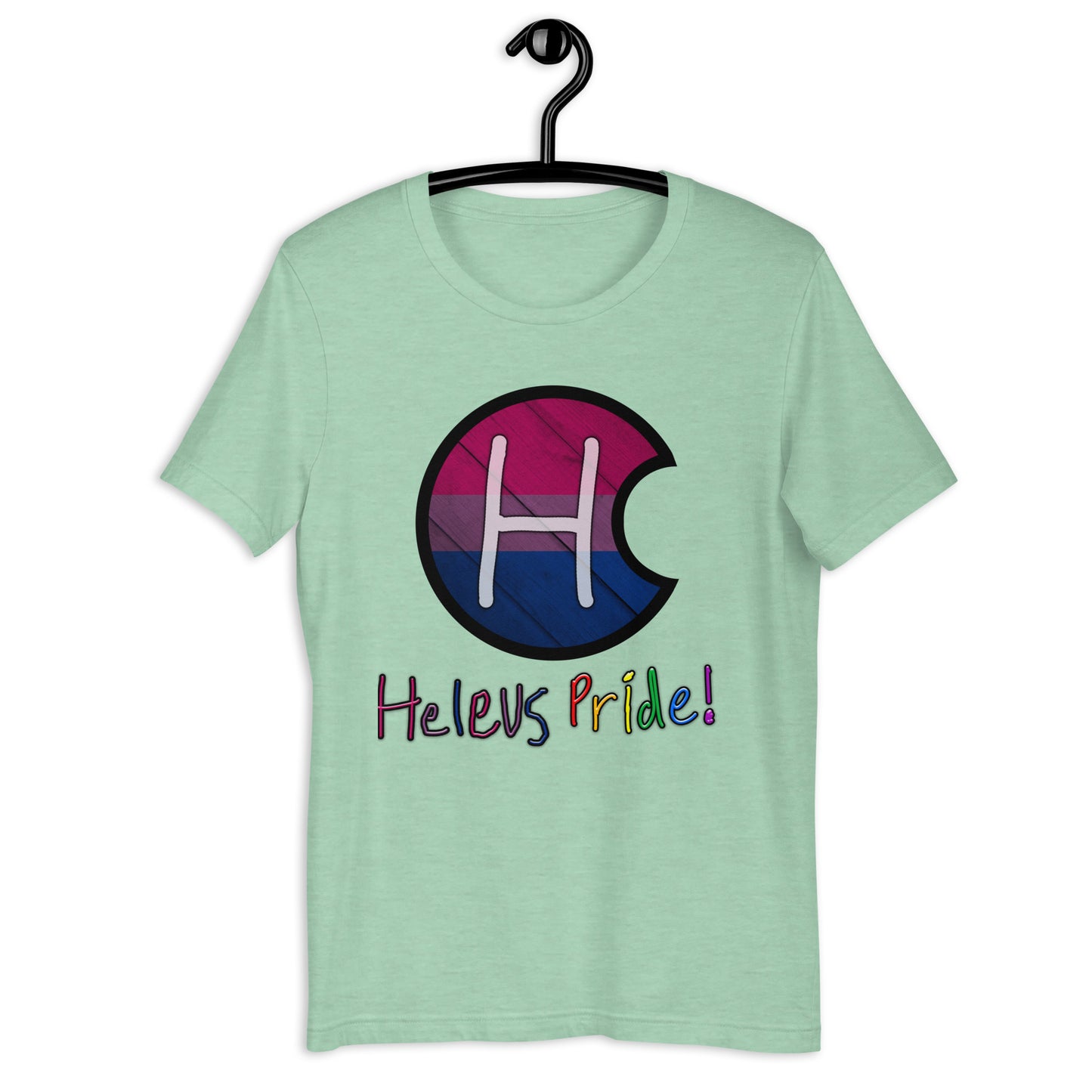 Heleus Pride Bisexual Shield Unisex t-shirt