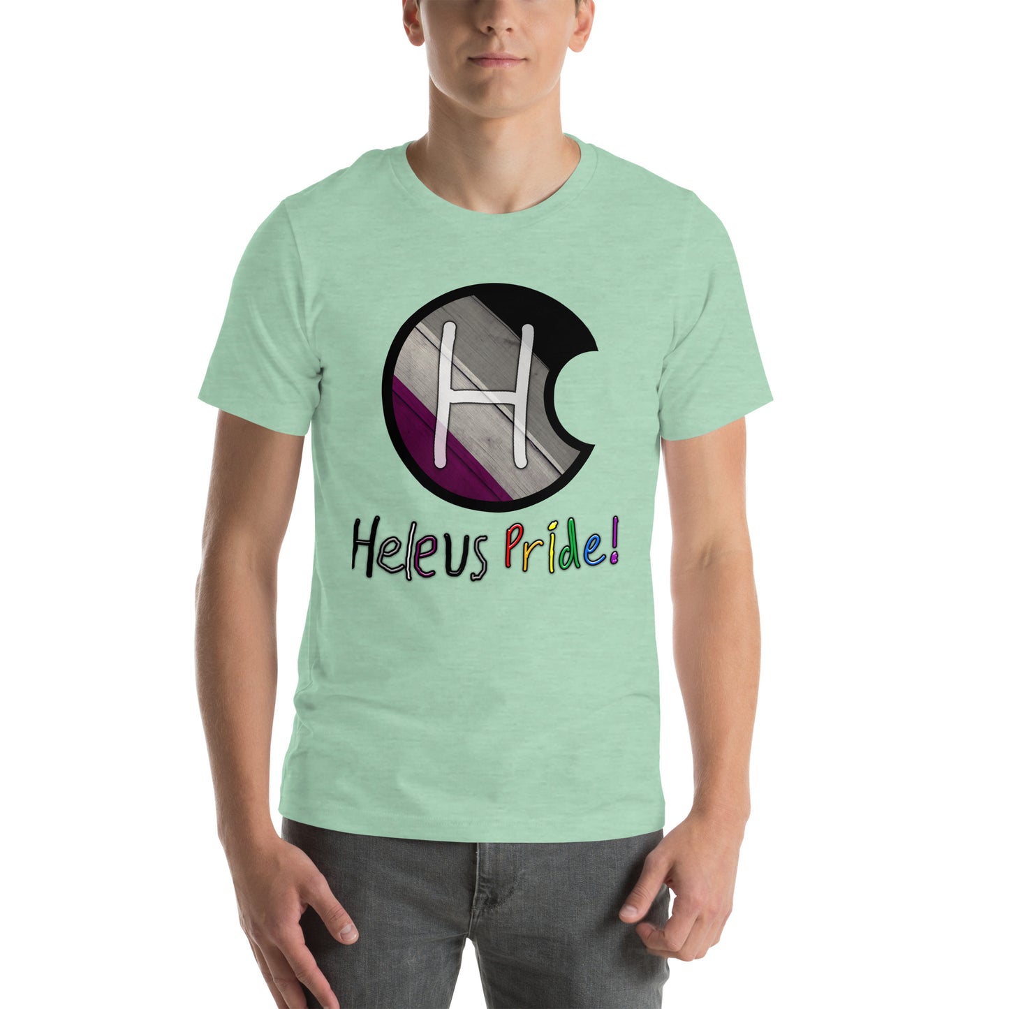 Heleus Pride Asexual Shield Unisex t-shirt