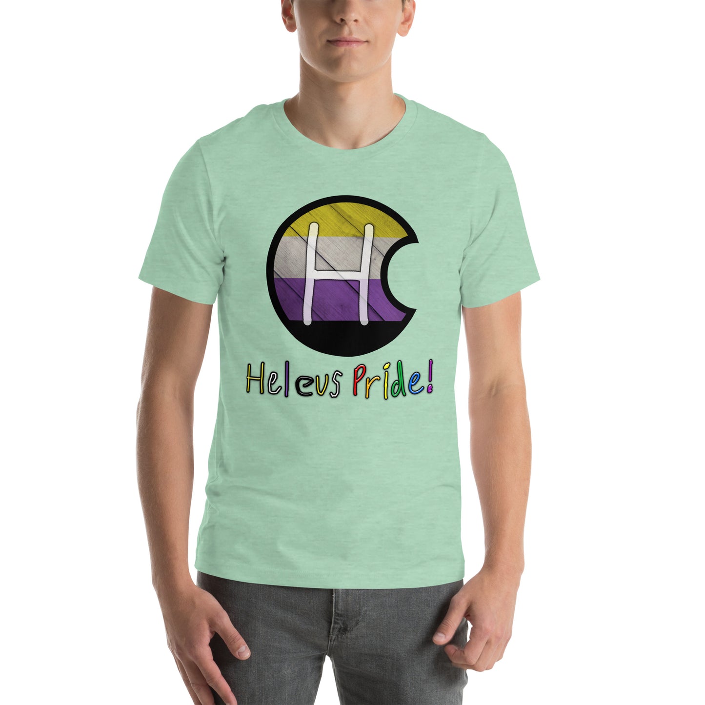 Heleus Pride Nonbinary Unisex t-shirt