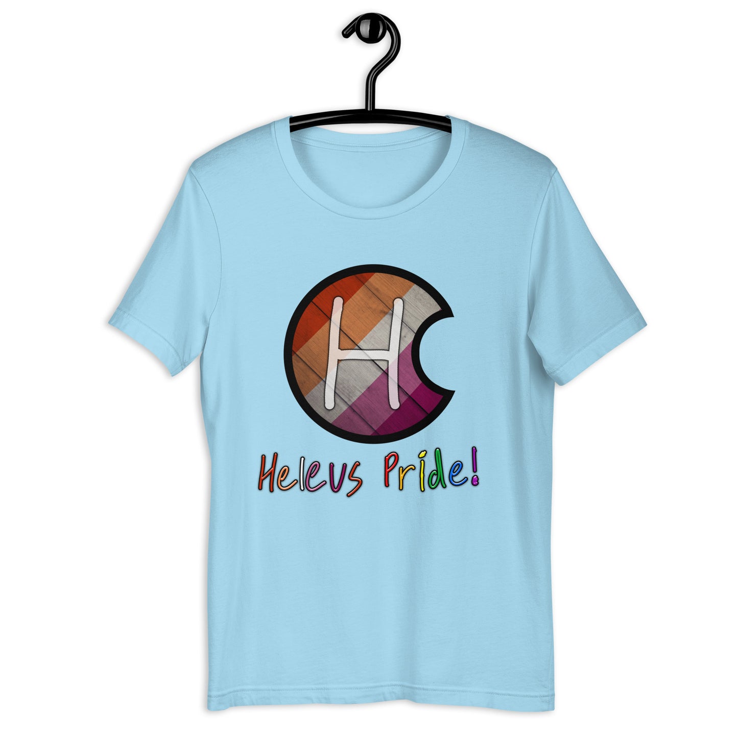 Heleus Pride Lesbian Shield Unisex t-shirt