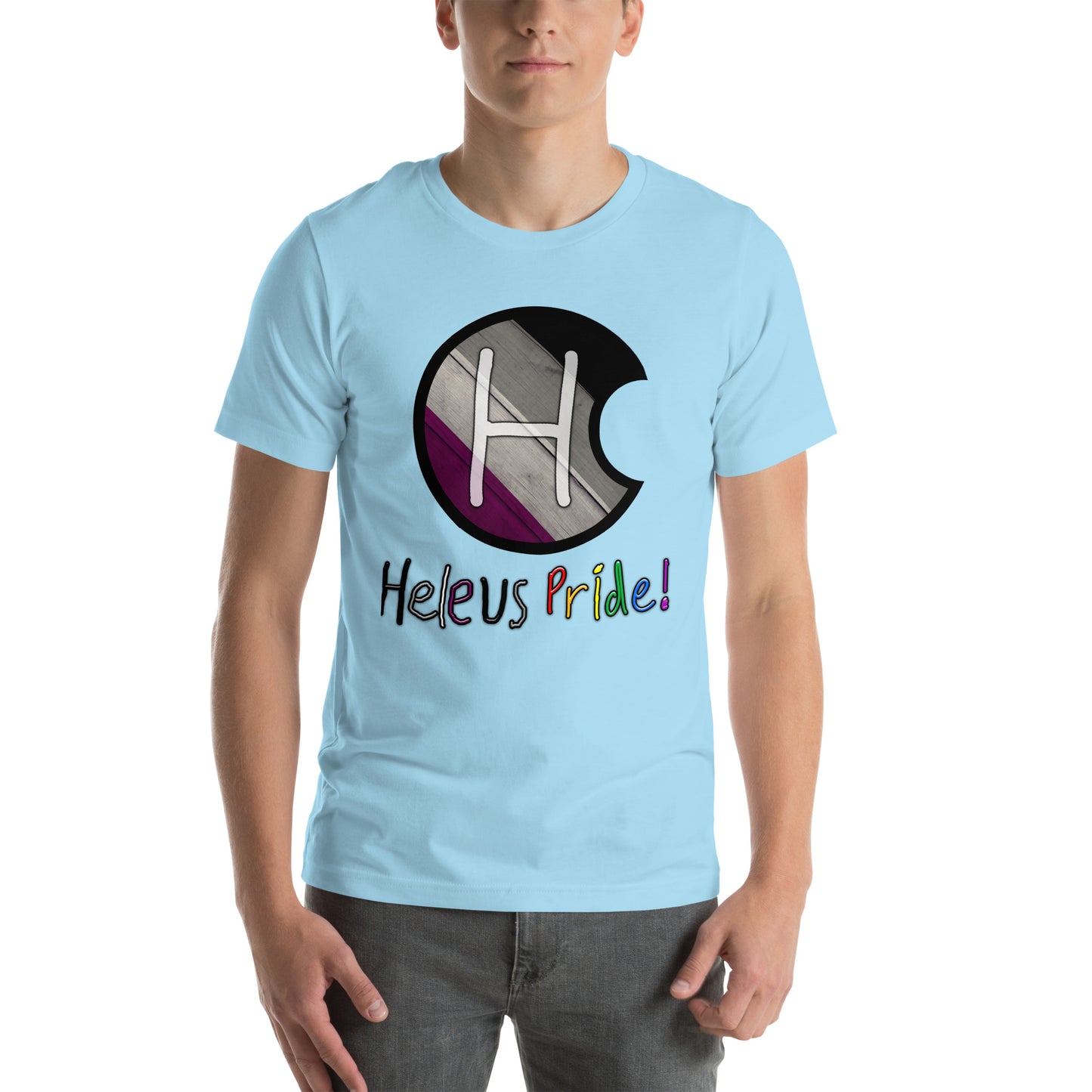 Heleus Pride Asexual Shield Unisex t-shirt