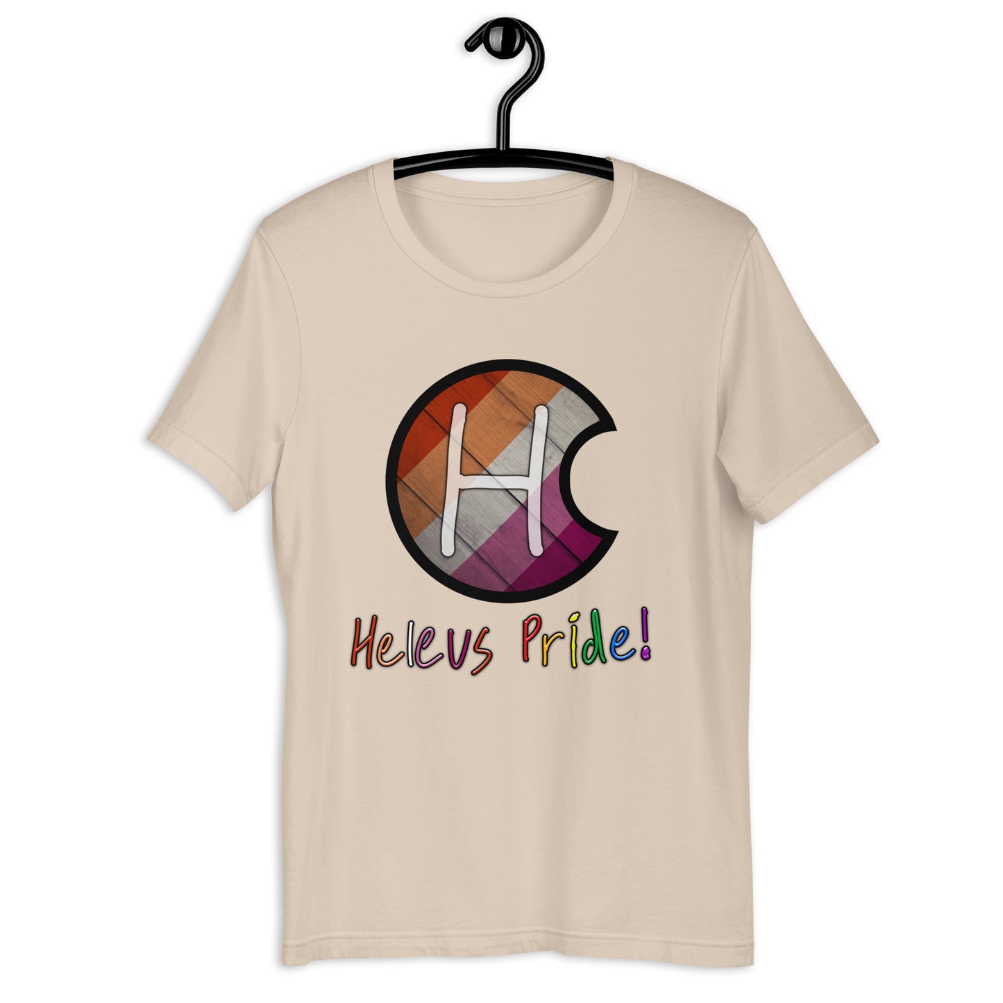 Heleus Pride Lesbian Shield Unisex t-shirt