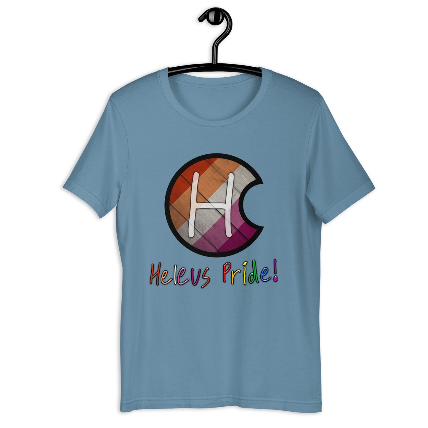 Heleus Pride Lesbian Shield Unisex t-shirt