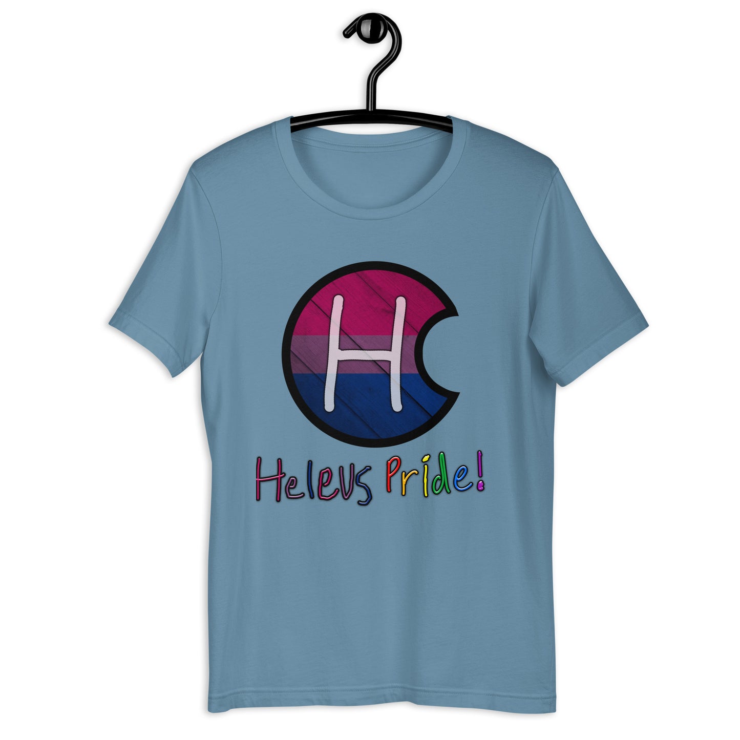 Heleus Pride Bisexual Shield Unisex t-shirt