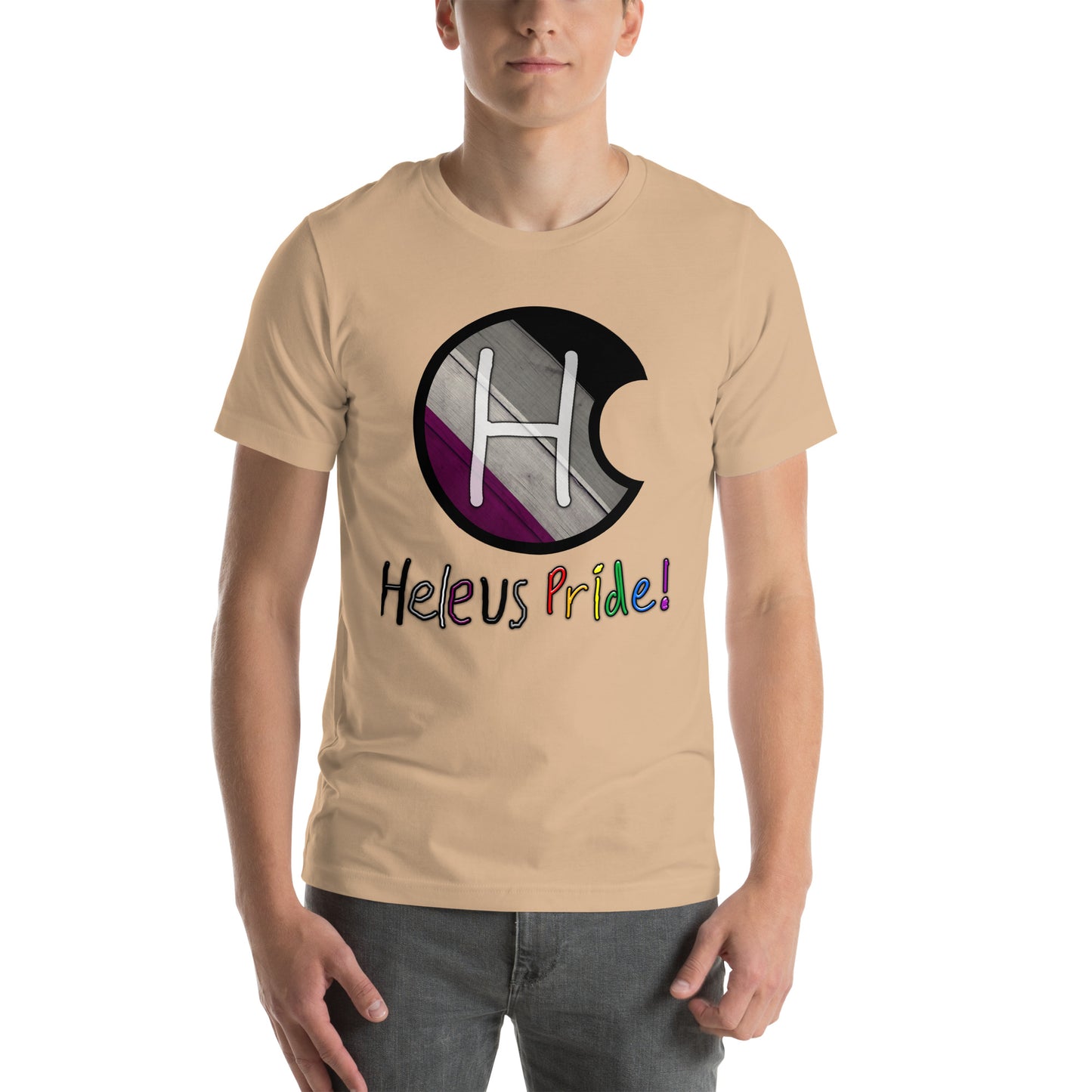 Heleus Pride Asexual Shield Unisex t-shirt